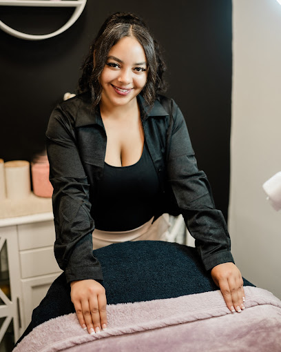 A woman getting her hair done in a salon